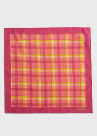Paul Stuart Habotai Silk Plaid Pocket Square, thumbnail 2