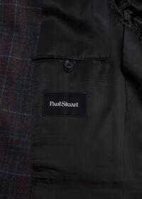 Paul Stuart Paul Fit Brown Plaid Wool Blend Sport Jacket, thumbnail 3