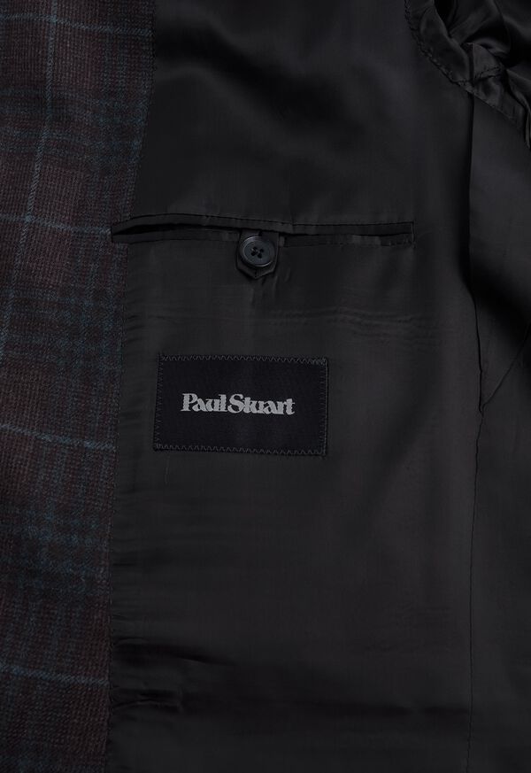 Paul Stuart Paul Fit Brown Plaid Wool Blend Sport Jacket, image 3