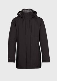 Paul Stuart Black Hooded Down Filled Tech Jacket, thumbnail 1