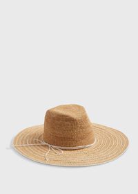 Paul Stuart Natural/White Wide Brim Sun Hat, thumbnail 1