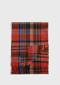 Paul Stuart Plaid Cashmere Scarf, thumbnail 1