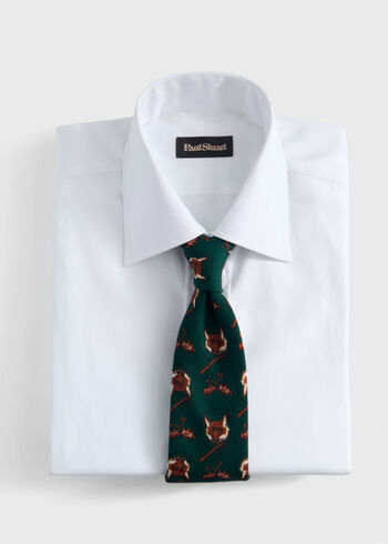 Paul Stuart Fox Print Tie