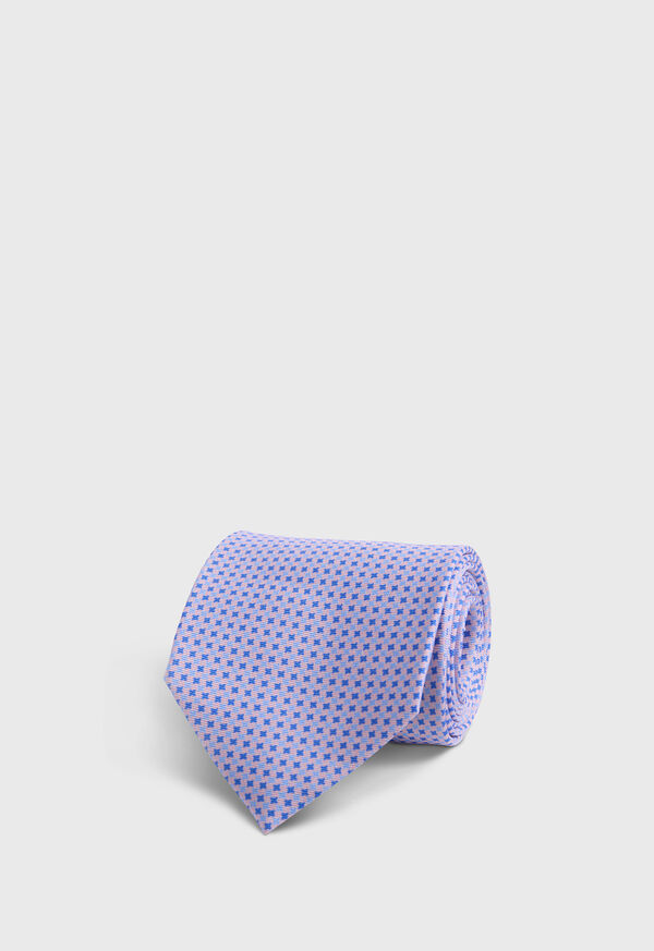 Paul Stuart Printed Silk Diamond Tie, image 1