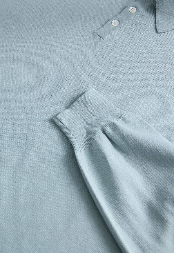 Paul Stuart Egyptian Cotton Long Sleeve Polo, image 2