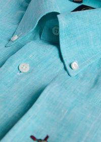 Paul Stuart Linen Logo Sport Shirt, thumbnail 3