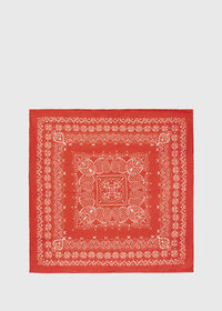 Paul Stuart Silk Bandana Print Pocket Square, thumbnail 1