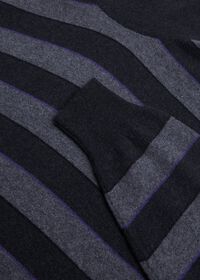 Paul Stuart Cashmere Regimental Stripe Turtleneck, thumbnail 2