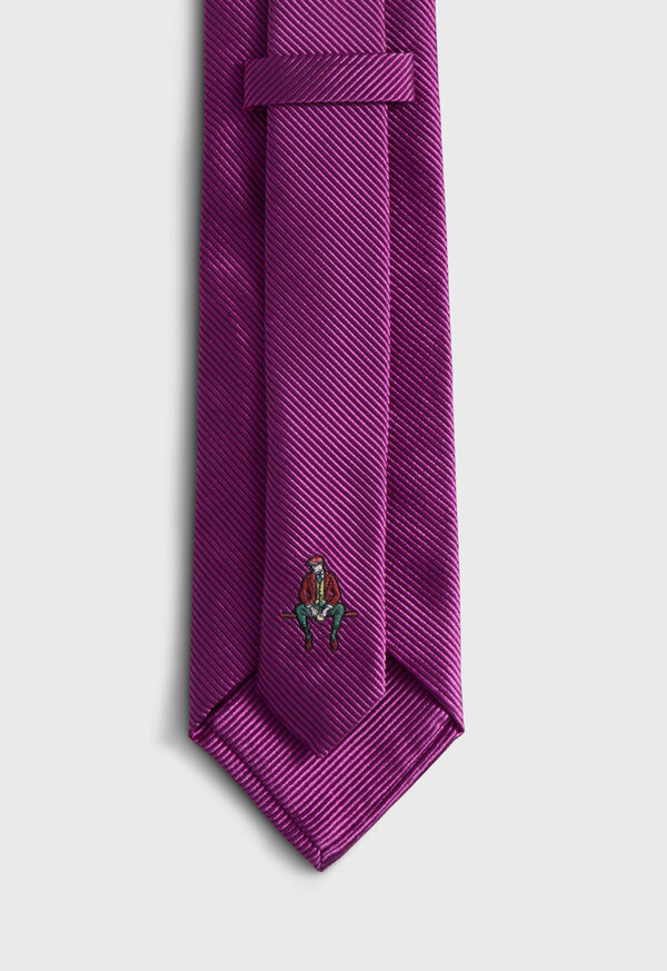 Paul Stuart Solid Mogador Silk & Cotton Tie, image 3