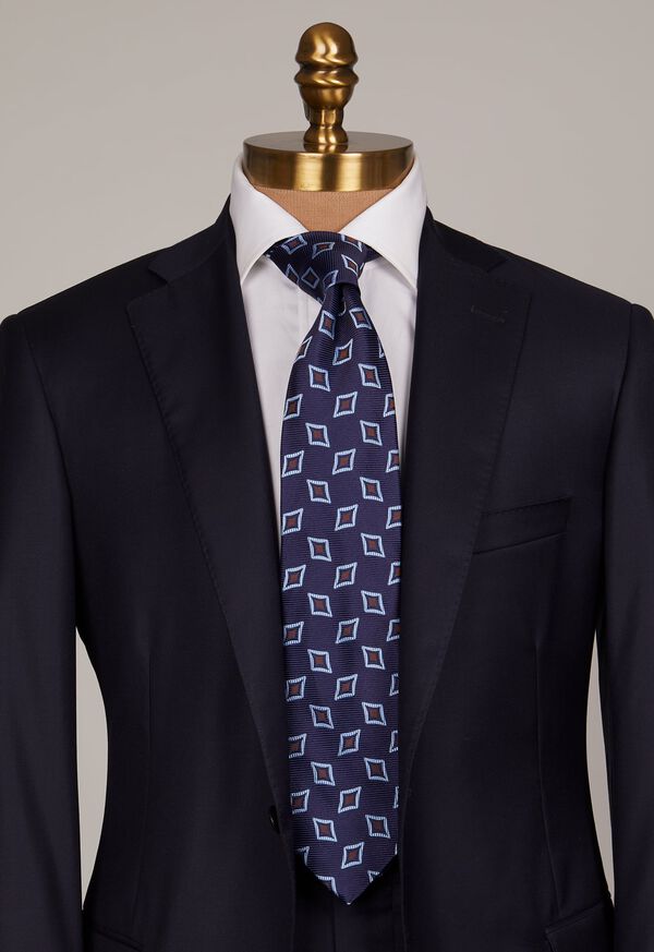 Paul Stuart Large Tossed Jacquard Diamond Tie, image 2