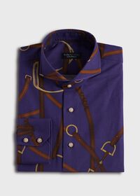Paul Stuart Printed Cotton Flannel Shirt, thumbnail 1