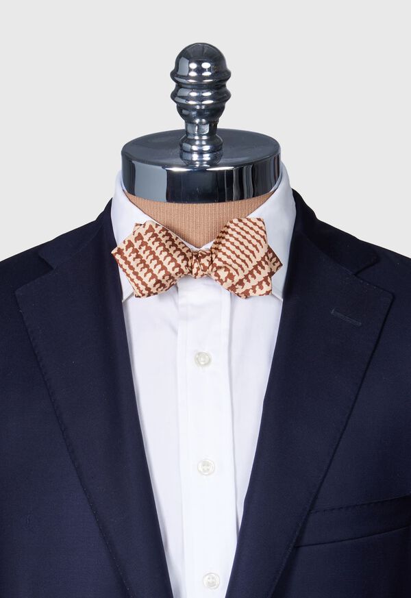 Paul Stuart Printed Silk Glen Plaid Bow Tie, image 2