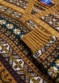 Paul Stuart Fair Isle Shetland Wool Sweater, thumbnail 2