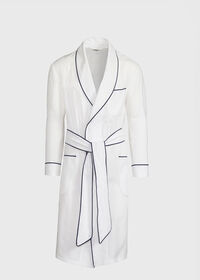 Paul Stuart Solid Linen Robe, thumbnail 4