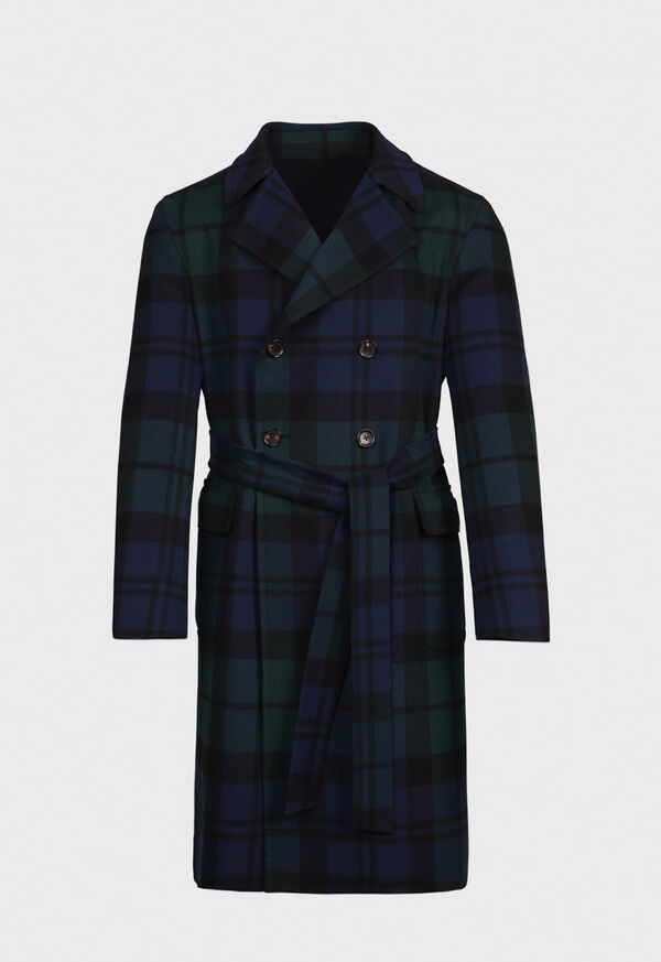 Paul Stuart Plaid Double Face Overcoat, image 1