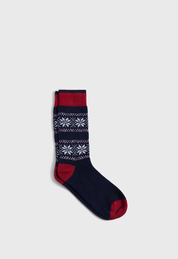 Paul Stuart Nordic Fair Isle Sock, image 1