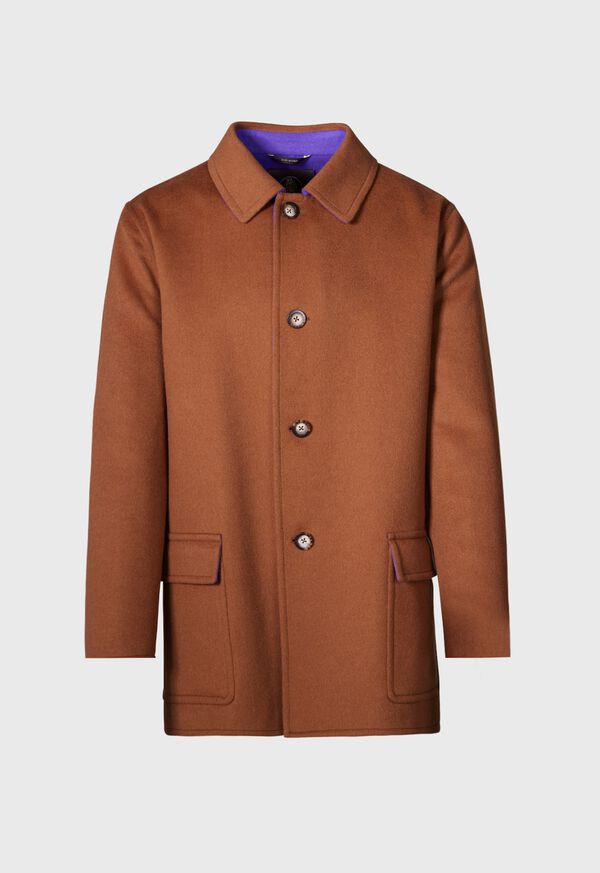 Paul Stuart Double Face Contrast Cashmere Coat