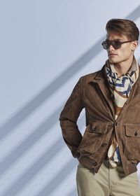 Paul Stuart Suede Bomber Jacket, thumbnail 2