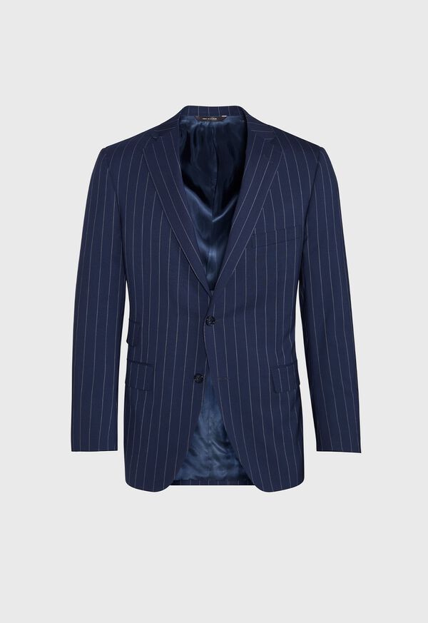 Paul Stuart Navy and White Stripe Travel Suit, image 3