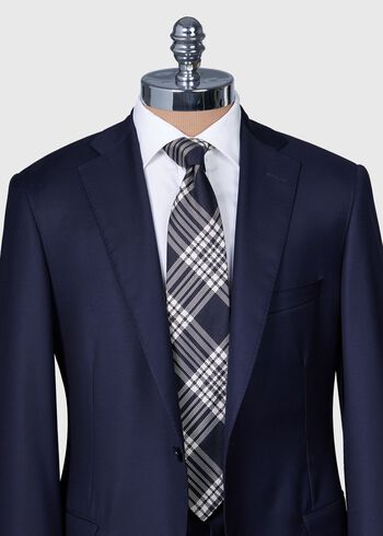 Paul Stuart Woven Silk Plaid Tie