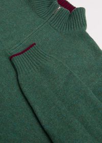 Paul Stuart Cashmere Quarter Zip Mock Neck Sweater, thumbnail 2