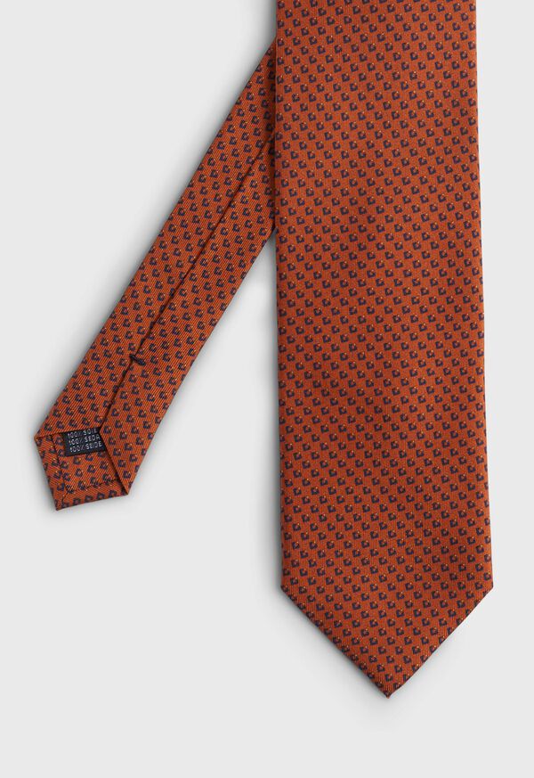 Paul Stuart Printed Silk Micro Diamond Tie, image 1
