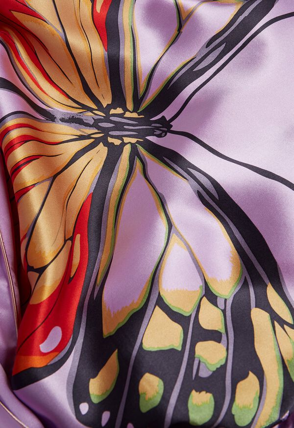 Paul Stuart Silk Butterfly Motif Robe, image 2