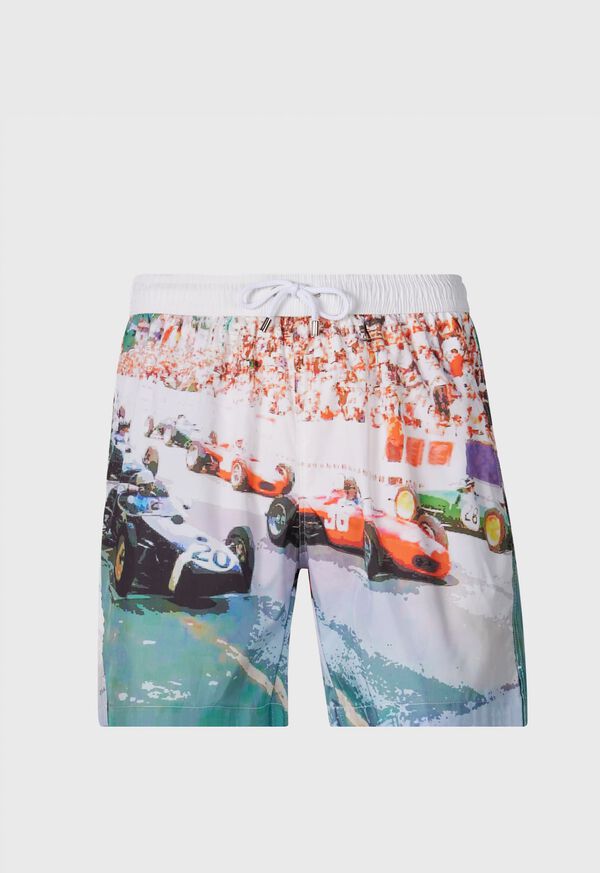 Paul Stuart Racing Car Swim Trunk, image 1