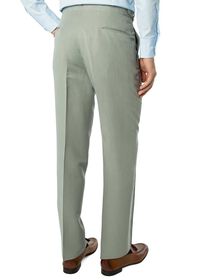 Paul Stuart Grey Silk & Linen Plain Front Trouser, thumbnail 2