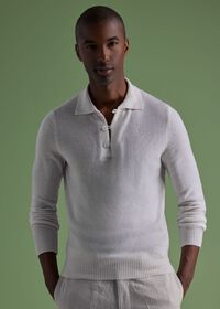 Paul Stuart Cashmere Polo Sweater, thumbnail 2