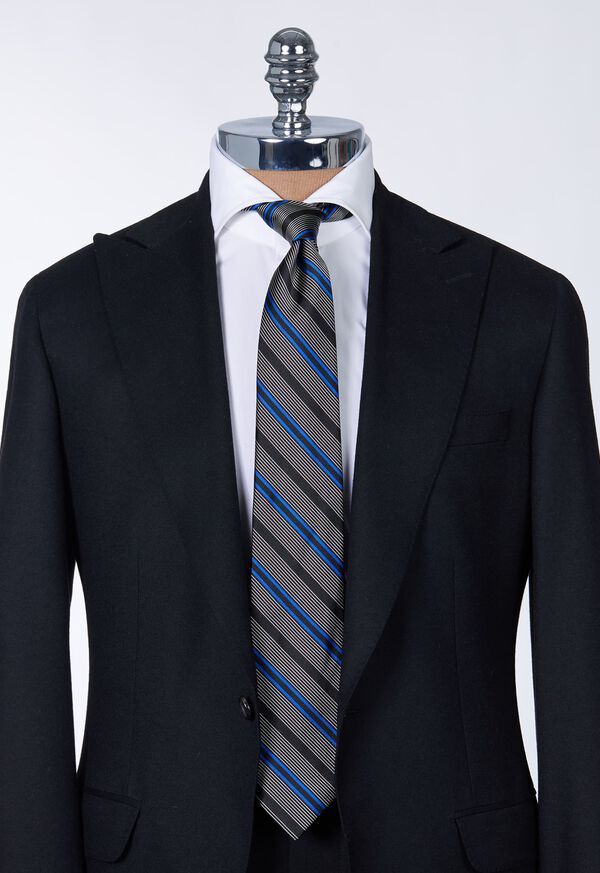 Paul Stuart Silk Woven Deco Stripe Tie, image 2