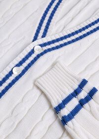 Paul Stuart Cotton Tennis Cardigan, thumbnail 2
