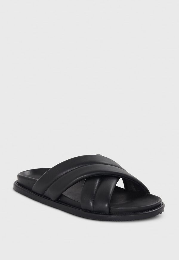 Paul Stuart Porto Leather Crossover Slide, image 2