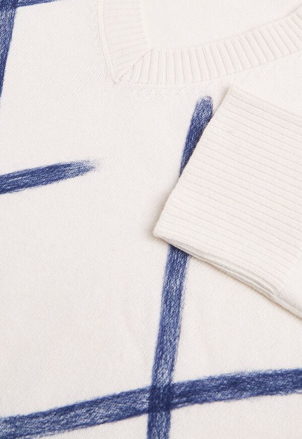 Paul Stuart Blue Brush Stroke Sweater, image 2