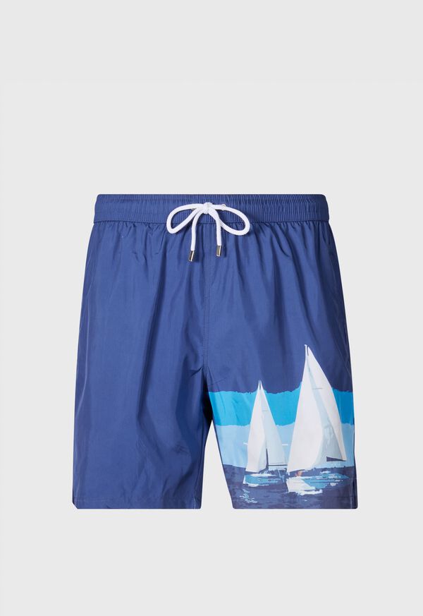 Paul Stuart Sailboat Swim Trunk, image 1