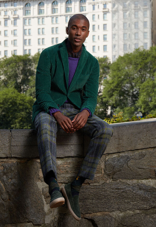 Paul Stuart Shetland Wool Plaid Trouser, image 2