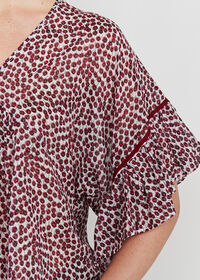 Paul Stuart Butterfly Sleeve Floral Blouse, thumbnail 3
