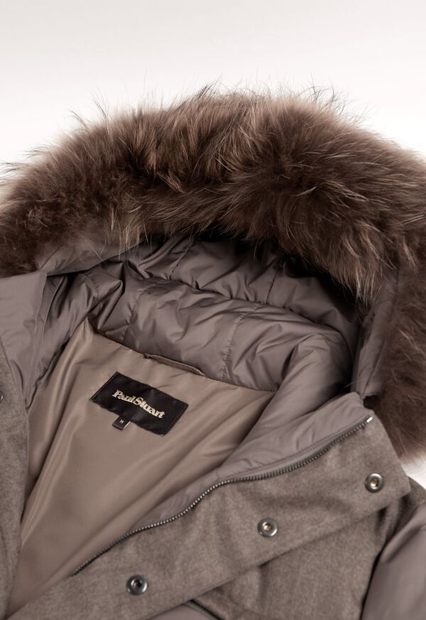 Paul Stuart Fur Hooded Quilted Down Parka, image 6
