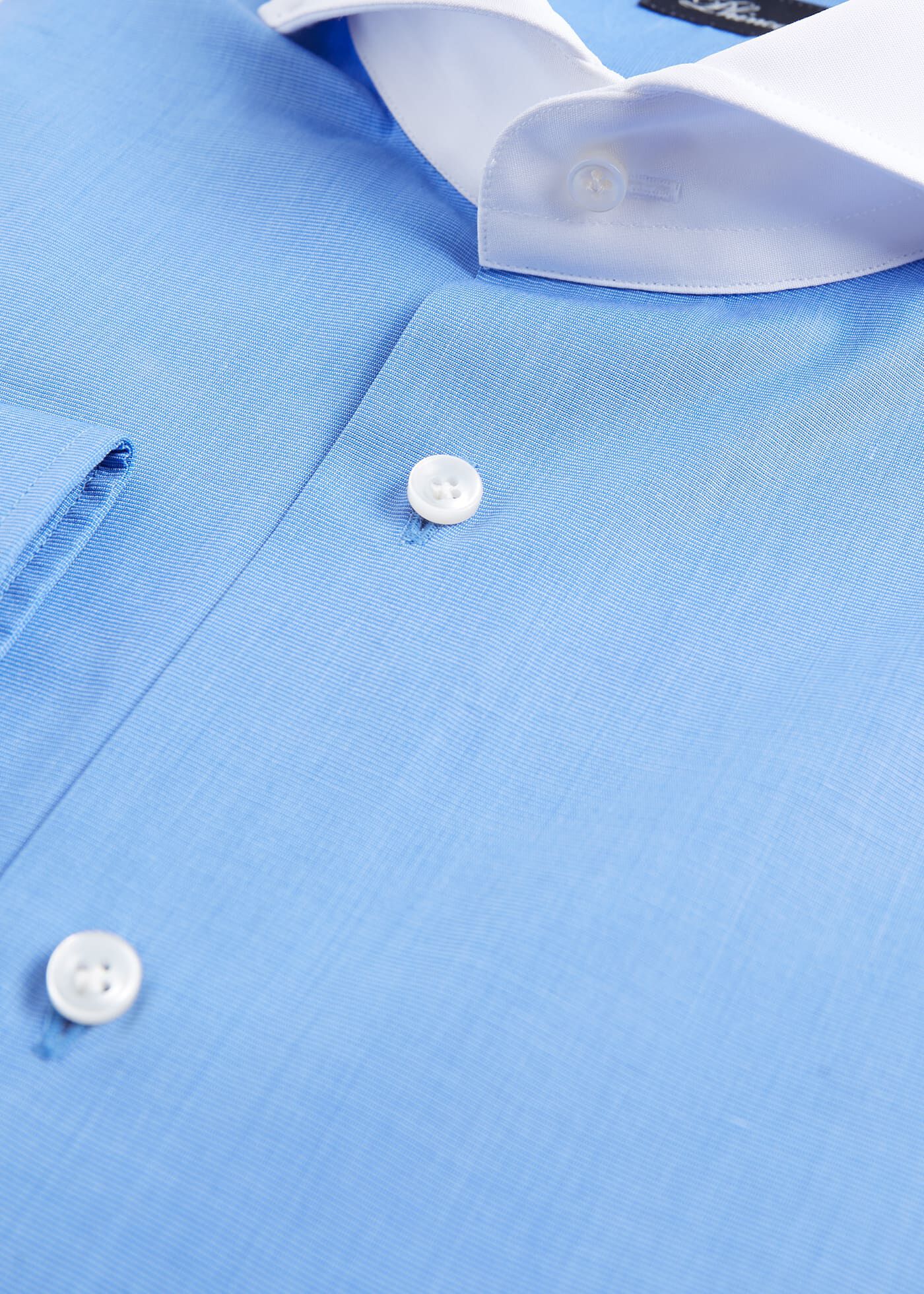 Contrast collar dress shirt sales