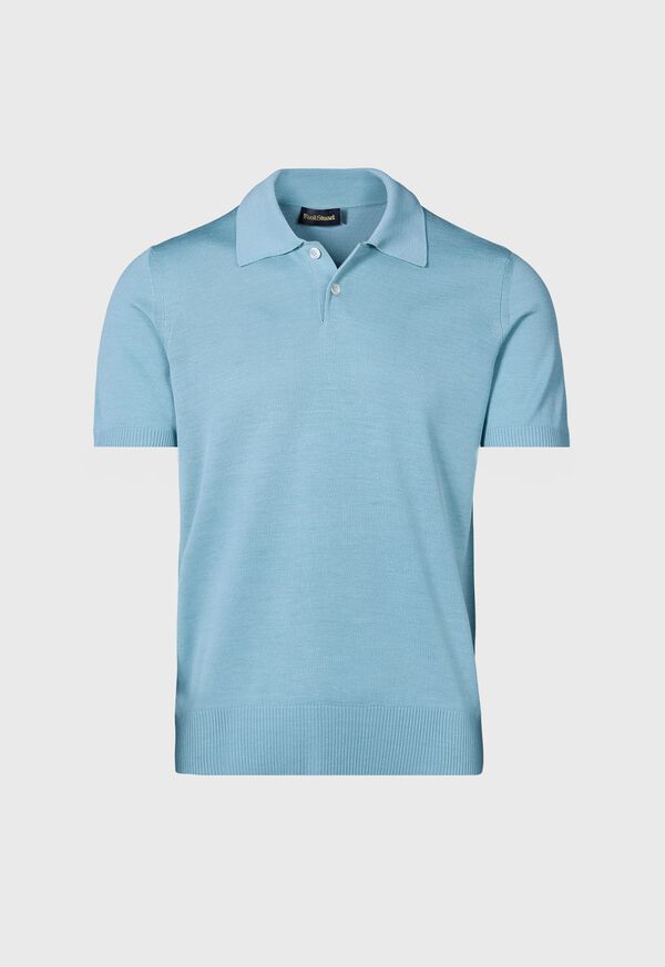 Paul Stuart Short Sleeve Silk Polo, image 1