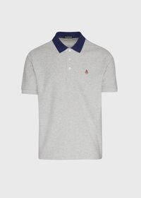 Paul Stuart Tri-Color Cotton Pique Logo Polo, thumbnail 1