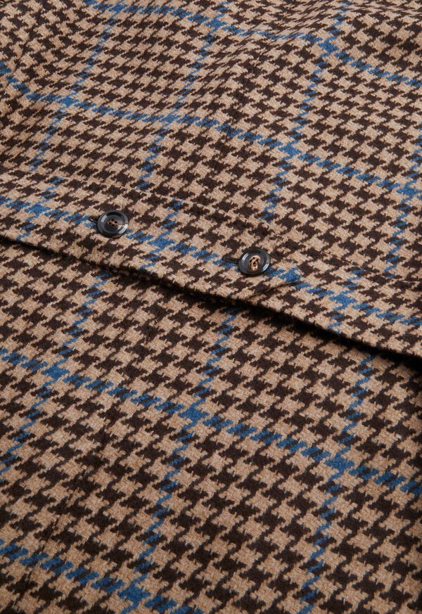 Paul Stuart Large Houndstooth Double Breasted Coat, image 3