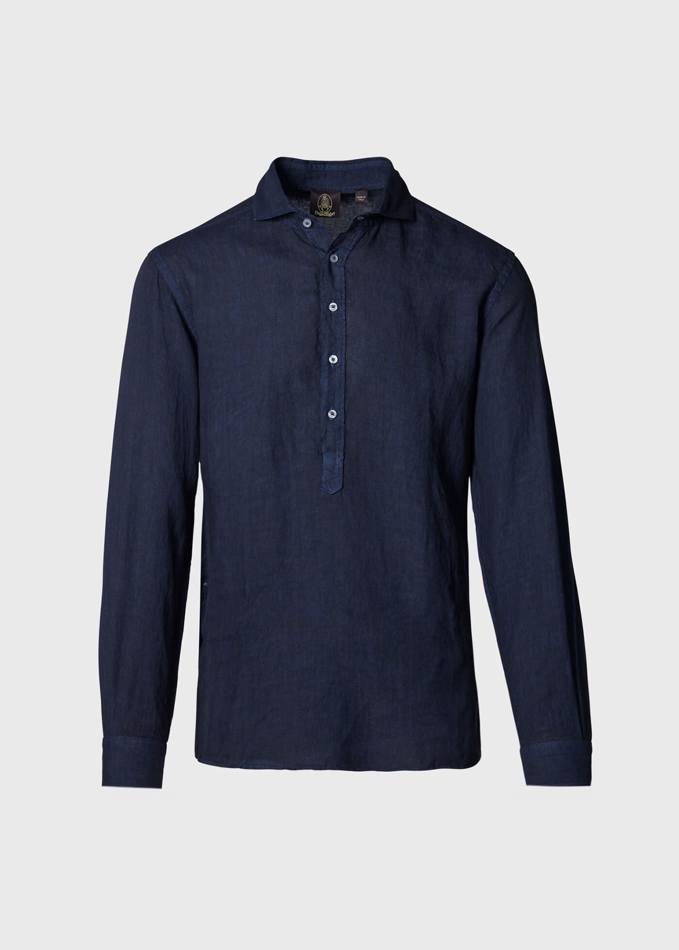 Washed Linen Pullover Shirt