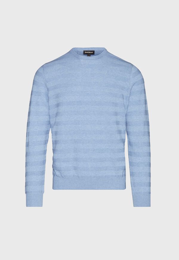 Paul Stuart Cotton Crewneck with Horizontal Ribs, image 1