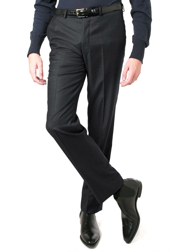 Paul Stuart Wool, Cashmere and Silk Plain Front Trouser, image 1
