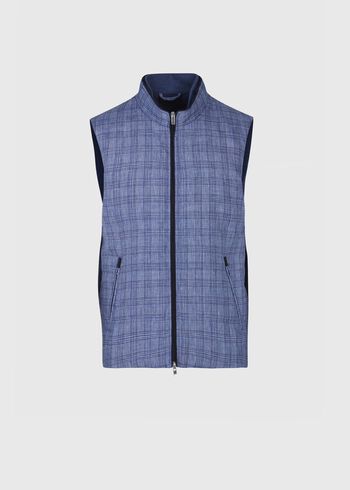 Paul Stuart Linen Plaid Vest