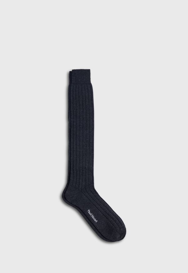 Paul Stuart Ribbed Cashmere Sock, image 1