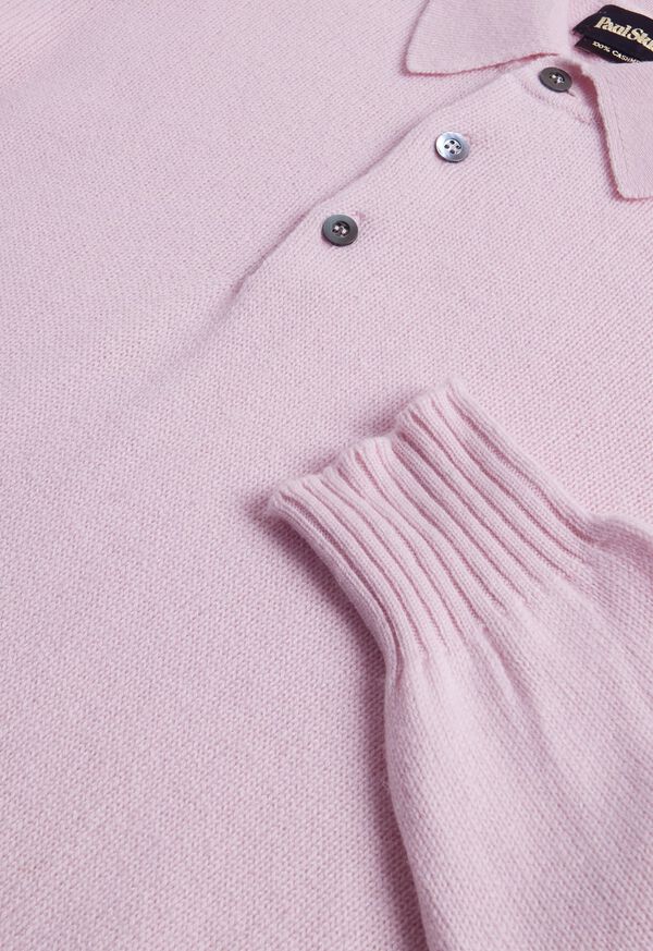 Paul Stuart Cashmere Long Sleeve Polo, image 3