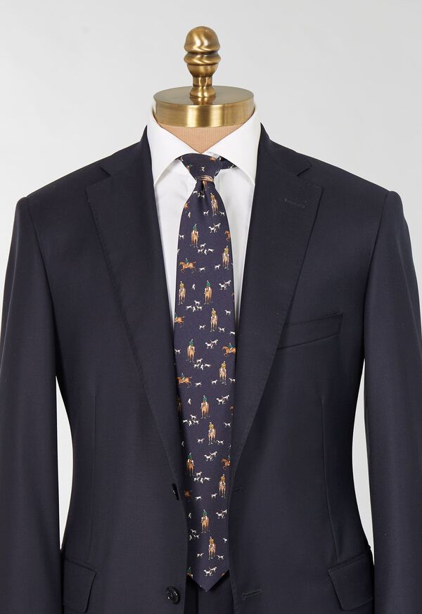 Paul Stuart Printed Silk Riding Scene Tie, image 2