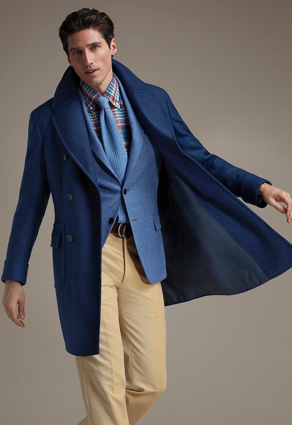 Paul Stuart Wool Double Breasted Coat, image 2